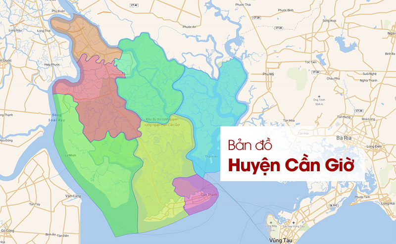 Bản đồ Huyện Cần Giờ: Cập nhật quy hoạch, vị trí các khu dân cư