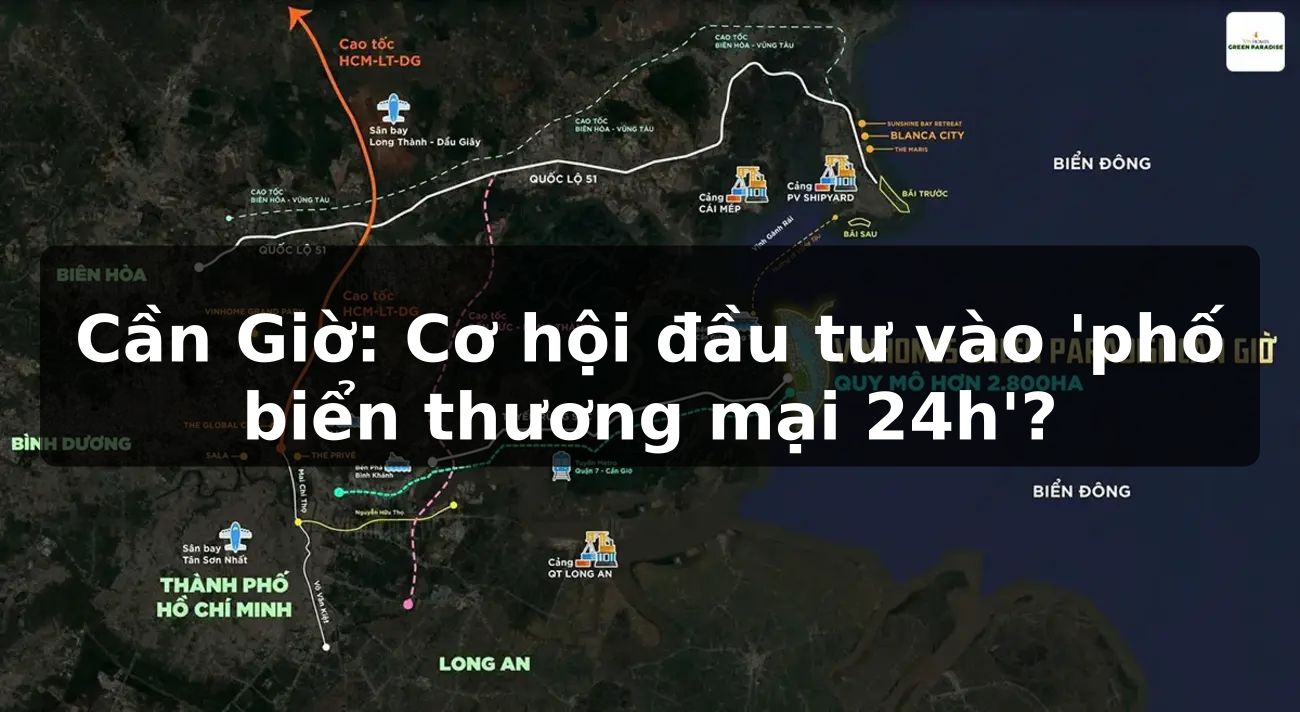Cần Giờ: Cơ hội đầu tư vào 'phố biển thương mại 24h'?