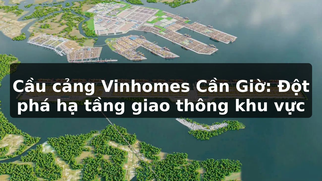 Cầu cảng Vinhomes Cần Giờ: Đột phá hạ tầng giao thông khu vực