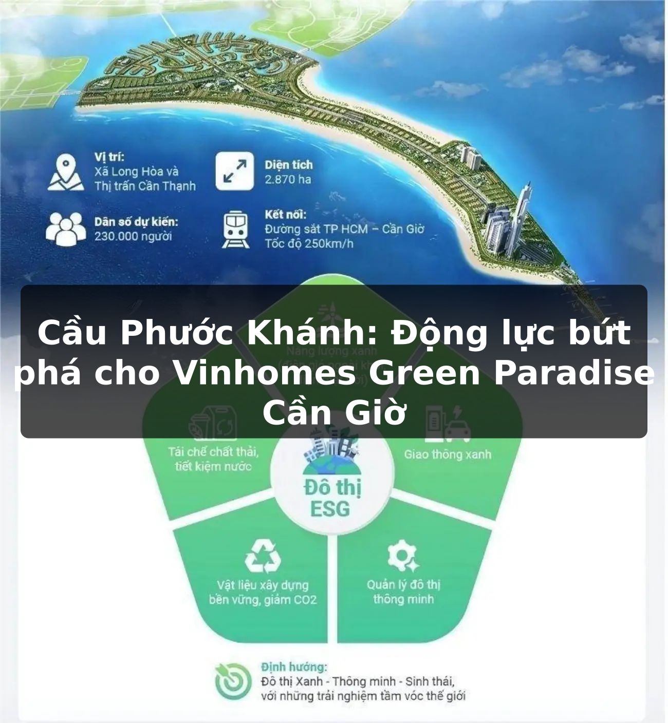 Cầu Phước Khánh: Động lực bứt phá cho Vinhomes Green Paradise Cần Giờ
