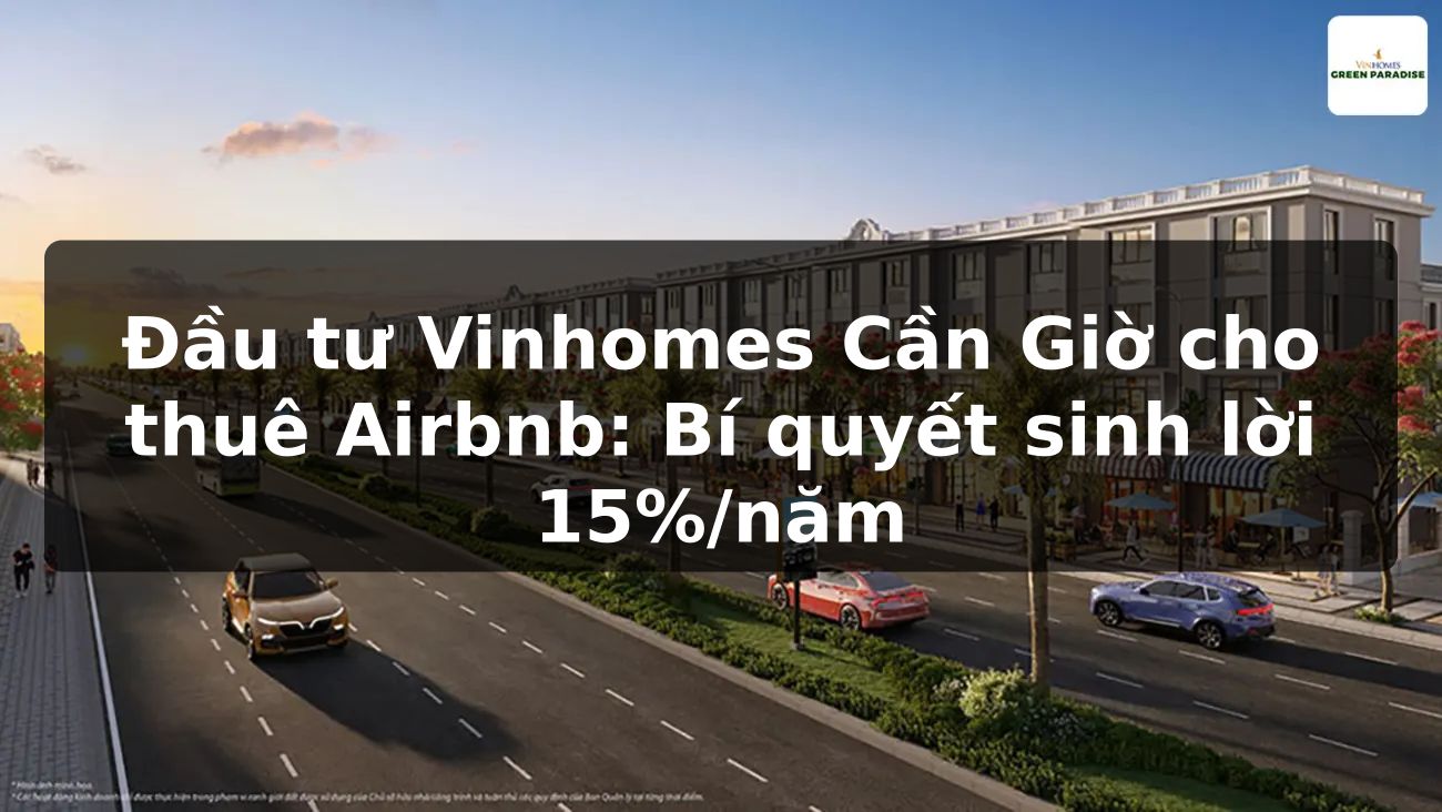 Đầu tư Vinhomes Cần Giờ cho thuê Airbnb: Bí quyết sinh lời 15%/năm