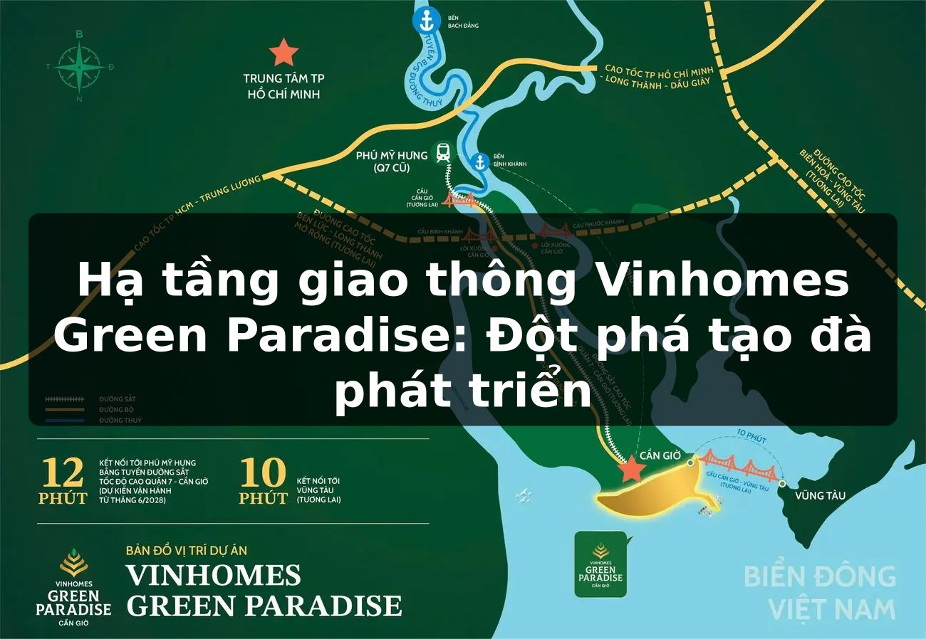 Hạ tầng giao thông Vinhomes Green Paradise: Đột phá tạo đà phát triển