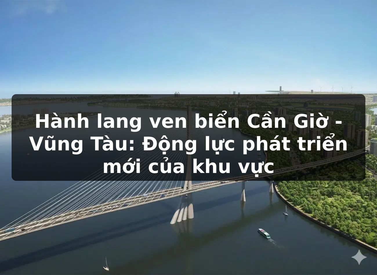 Hành lang ven biển Cần Giờ - Vũng Tàu: Động lực phát triển mới của khu vực