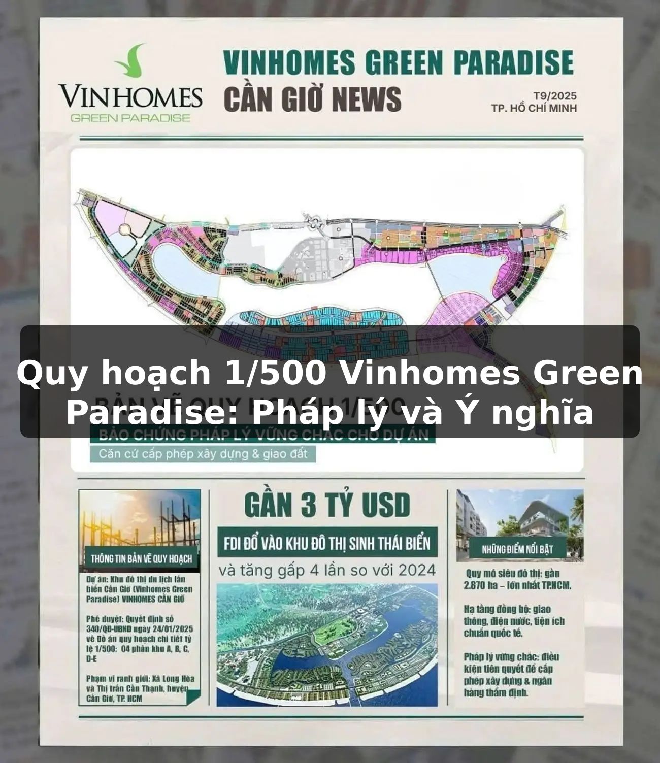 Quy hoạch 1/500 Vinhomes Green Paradise: Pháp lý và Ý nghĩa
